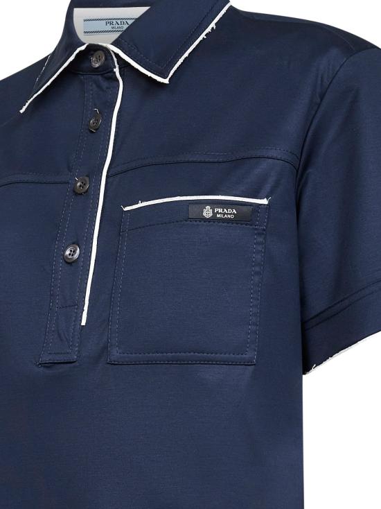 26SS 프라다 폴로 티셔츠 P963NOOO173LF0008 NAVY - PRADA
