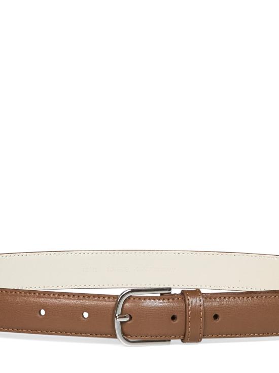 26FW 토템 슬림 가죽 벨트 244WAM1089LE0025 379 BROWN - TOTEME