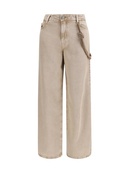 26SS 핑코 데님 팬츠 104601A33R BEIGE - PINKO