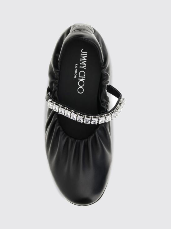 26FW 지미추 플랫 슈즈 J000184178 XBLACKCRYS - JIMMY CHOO
