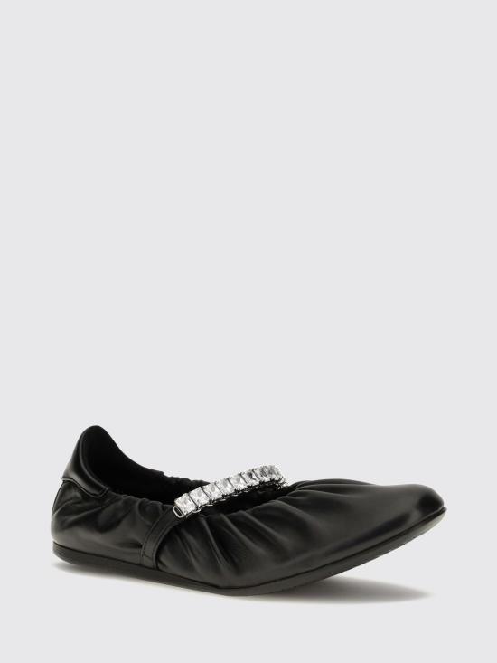 26FW 지미추 플랫 슈즈 J000184178 XBLACKCRYS - JIMMY CHOO