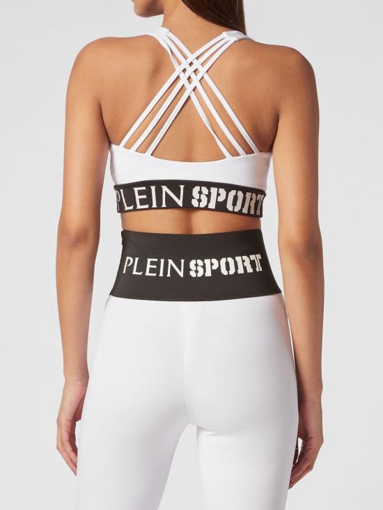 26SS 플레인스포츠 탑 PACCWJU0023STE003N 01 White - PLEIN SPORT