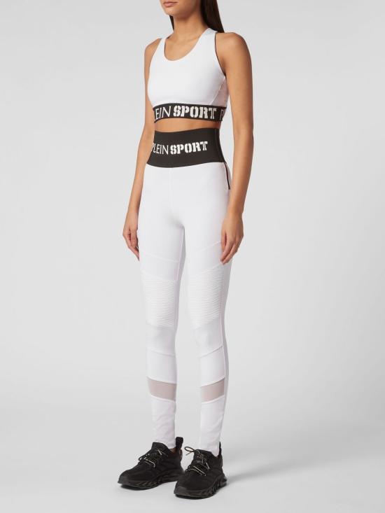 26SS 플레인스포츠 레깅스 PACCWJT1718STE003N 01 White - PLEIN SPORT