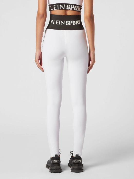 26SS 플레인스포츠 레깅스 PACCWJT1718STE003N 01 White - PLEIN SPORT