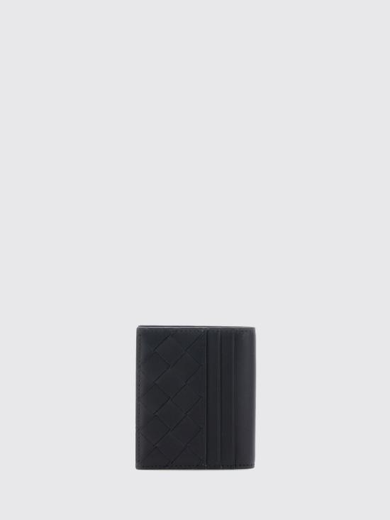 26FW 보테가베네타 인트레치아토 카드 홀더 793863VCPQ3 1000 Black - BOTTEGA VENETA