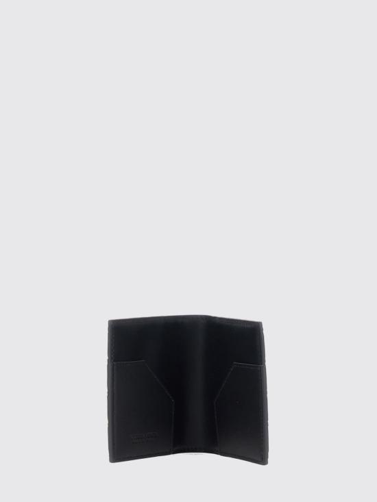 26FW 보테가베네타 인트레치아토 카드 홀더 793863VCPQ3 1000 Black - BOTTEGA VENETA