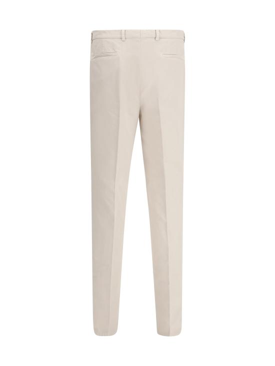 26SS 브루넬로 쿠치넬리 플리츠 레저 코튼 개버딘 팬츠 M252DE1450 BEIGE - BRUNELLO CUCINELLI