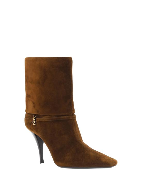 26FW 생로랑 스웨이드 니키 부티 8013930LI00 BROWN - SAINT LAURENT