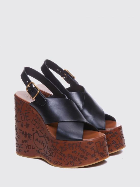 26FW 끌로에 힐/펌프스 CHC24A02YLU 001 Black - CHLOE