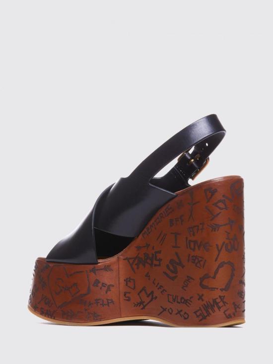 26FW 끌로에 힐/펌프스 CHC24A02YLU 001 Black - CHLOE