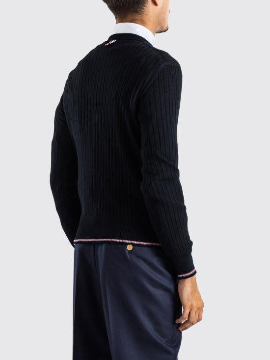 26FW 톰브라운 스웨터 MKA585AY1055 001 Black - THOM BROWNE