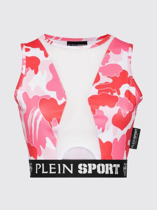 26SS 플레인스포츠 탑 PADCWJK0150SJY001N 33 Fuchsia - PLEIN SPORT