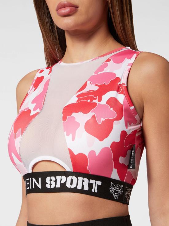 26SS 플레인스포츠 탑 PADCWJK0150SJY001N 33 Fuchsia - PLEIN SPORT