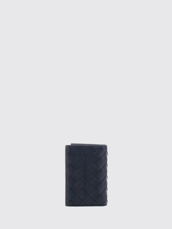 26FW 보테가베네타 인트레치아토 플랩 카드 케이스 749417V6UF1 4112 Blue - BOTTEGA VENETA