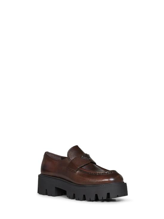 26FW 프라다 레더 로퍼 1D185OB0503KDPF0562 BROWN - PRADA