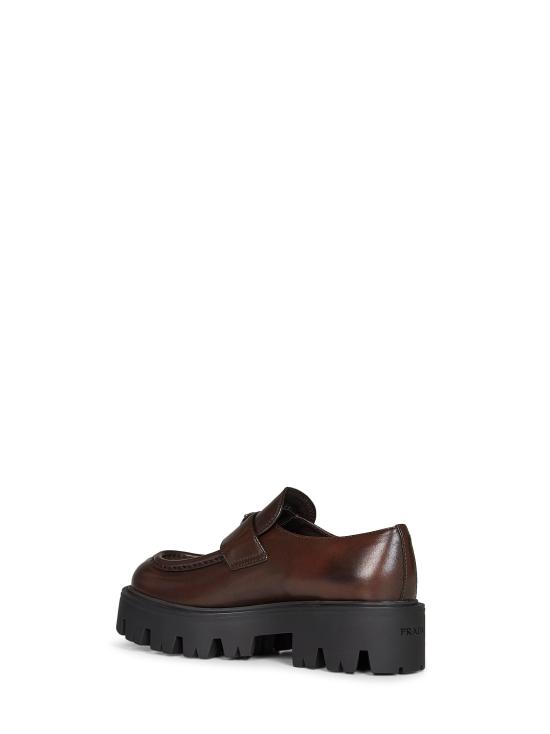 26FW 프라다 레더 로퍼 1D185OB0503KDPF0562 BROWN - PRADA