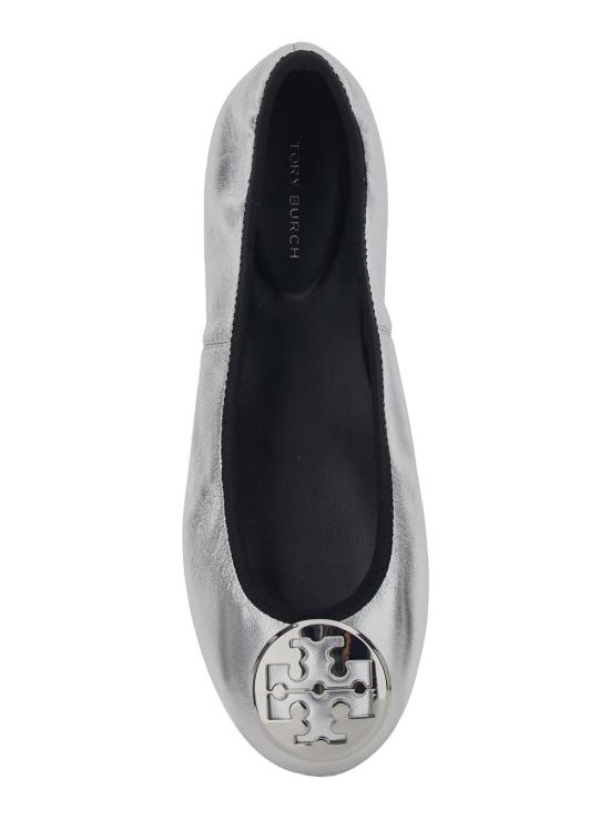 26SS 토리버치 레바 트래블 발레리나 플랫 178278 SILVER - TORY BURCH
