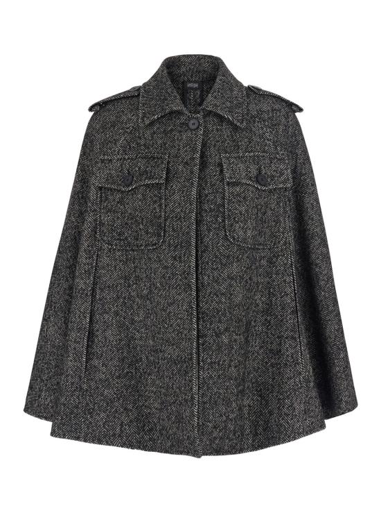 26FW 르플레인 케이프 40954386 BLACK