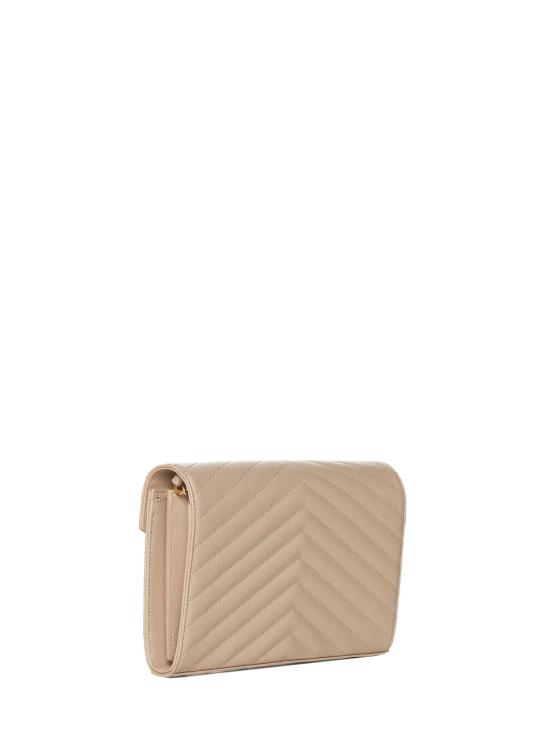 26FW 생로랑 레더 카산드라 체인 월렛 377828BOW012721 BEIGE - SAINT LAURENT