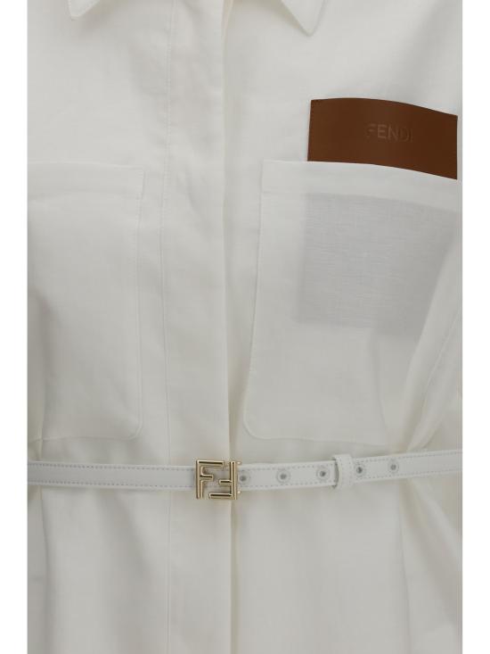 26FW 펜디 셔츠 FJ7745AWAI WHITE