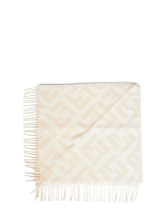 26FW 펜디 FF 캐시미어 스카프 FXT260A8RSF0NH8 IVORY - FENDI