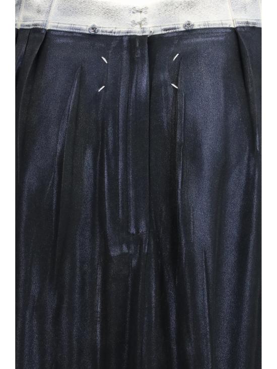 26SS 마르지엘라 포일드 미디 스커트 S51ME0051M35533 BLACK - MAISON MARGIELA
