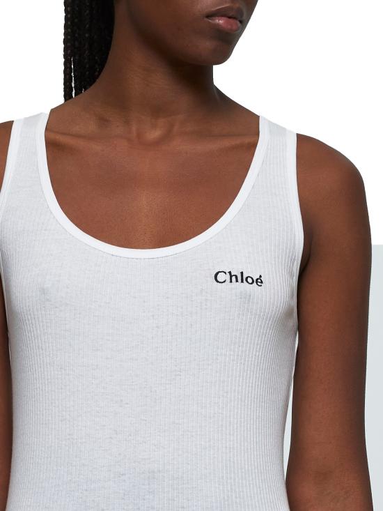 26SS 끌로에 민소매 티셔츠 CH25SJH12180101 WHITE - CHLOE
