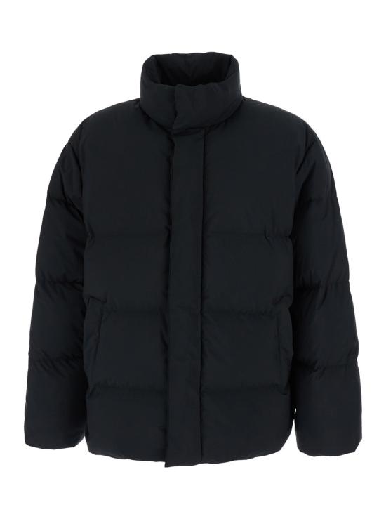 26FW 생로랑 블랙 하이넥 퀼팅 패딩 자켓 875289 BLACK