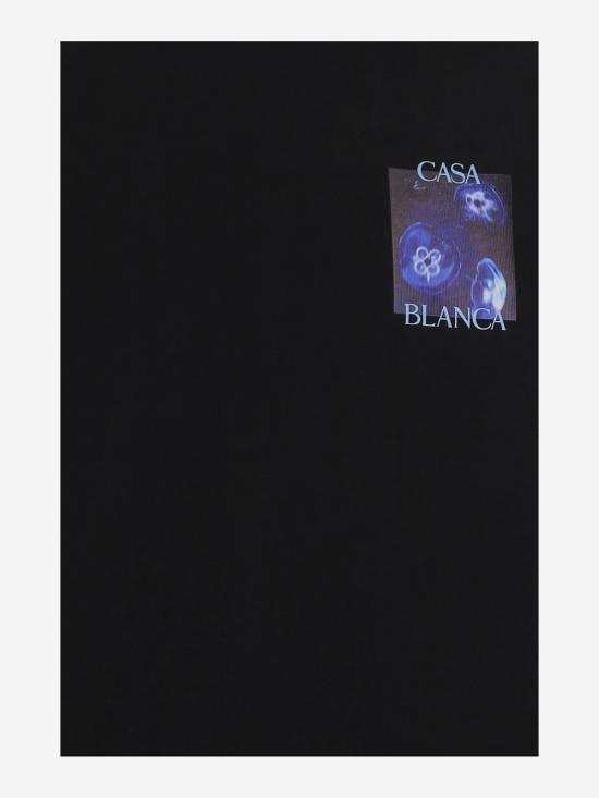26FW 카사블랑카 탑 MAW26JTS001 BLACK - CASABLANCA