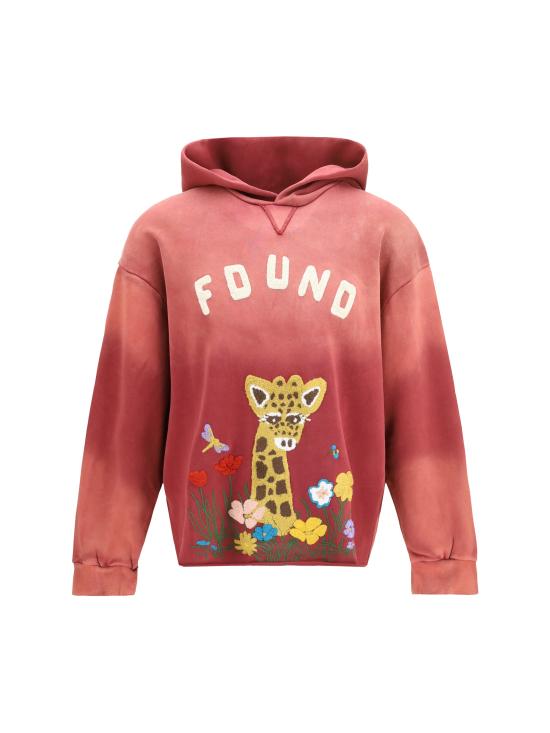 26FW 파운드 후드 티셔츠 FOPF26HO01520 RED - FOUND