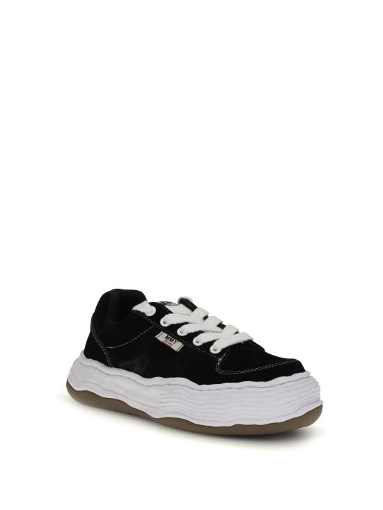 26SS 메종 미하라 야스히로 올리버 OG 솔 스웨이드 로우탑 스니커즈 A15FW702 BLACK