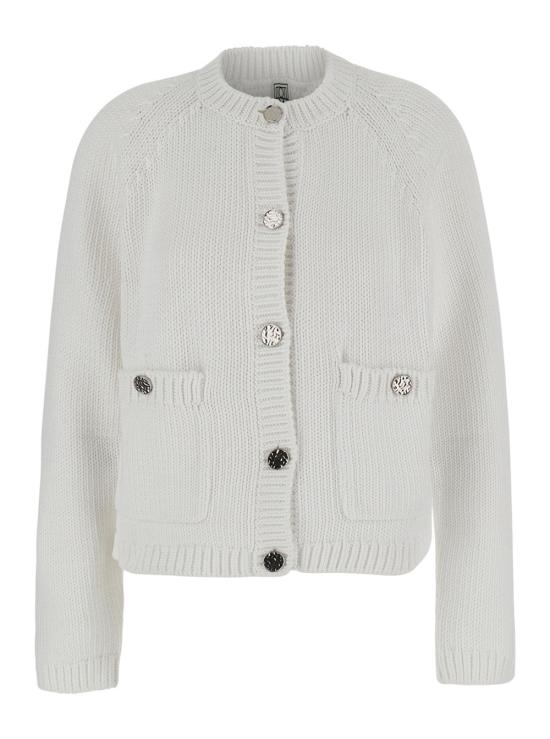 26FW 토템 가디건 263WRT0853YA0299 WHITE
