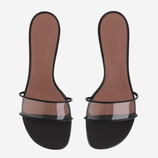 26SS 아미나 무아디 샌들 ANDREEAGLASSSLIPPER BLACK - AMINA MUADDI