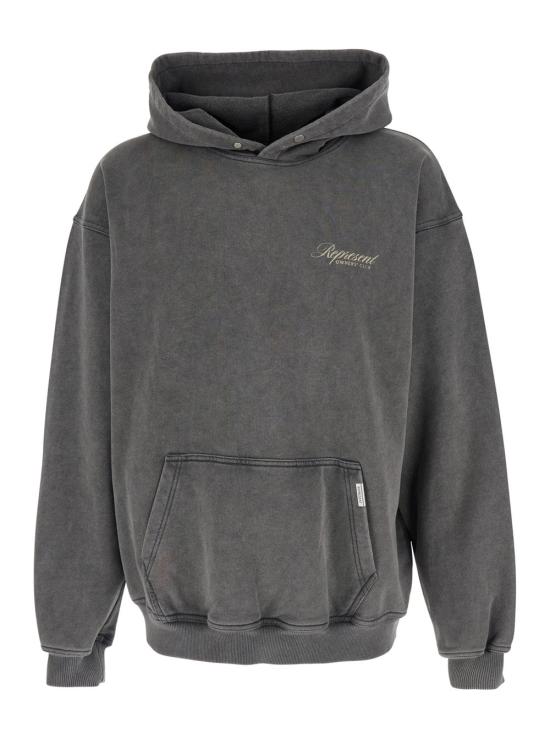 26SS 리프레젠트 후드 티셔츠 OCM41200 GRAY