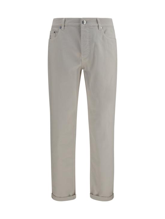 26FW 브루넬로 쿠치넬리 라이트웨이트 데님 팬츠 M277PD3210 WHITE - BRUNELLO CUCINELLI