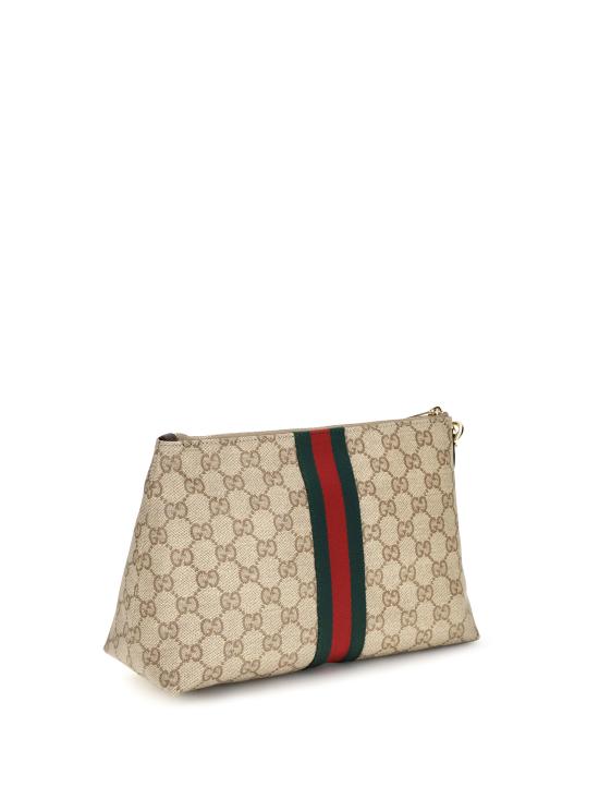 26FW 구찌 웹 디테일 GG 파우치 875821FAF79 BEIGE - GUCCI