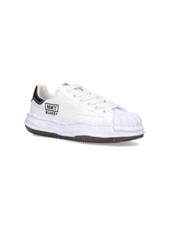 26FW 메종 미하라 야스히로 블레이키 OG 솔 캔버스 로우탑 스니커즈 A08FW735WHITE - MAISON MIHARA YASUHIRO