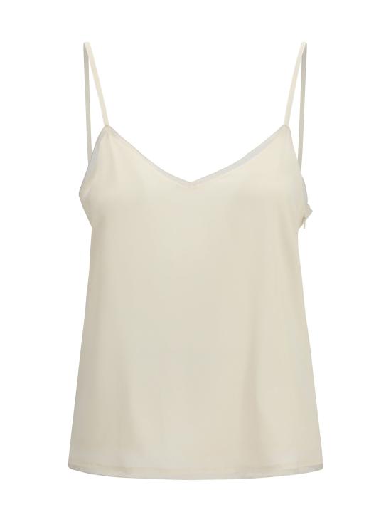 26SS 파비아나 필리피 크레프 드 신 란제리 탑 TPD276F281M152 BEIGE - FABIANA FILIPPI