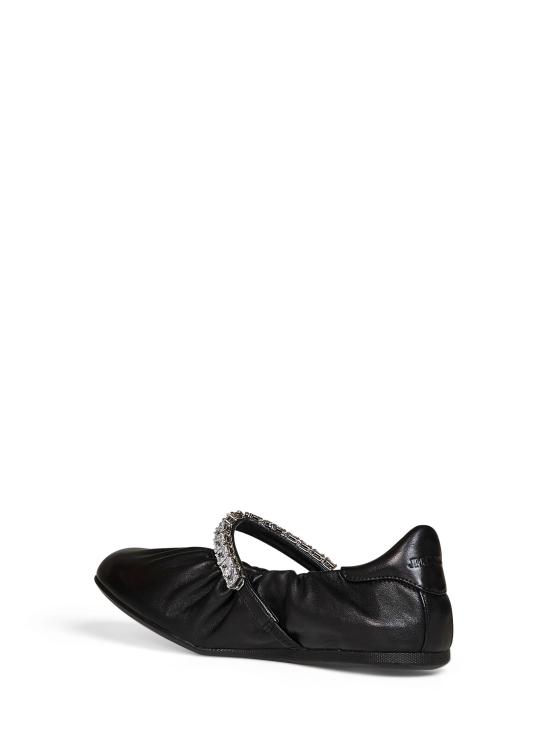 26FW 지미추 플랫 슈즈 JADEGKEBLACKCRYSTAL - JIMMY CHOO
