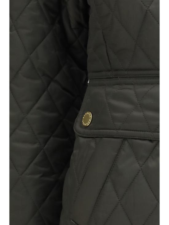 26FW 바버 비드넬 피티드 퀼티드 재킷 LQU1765 GREEN