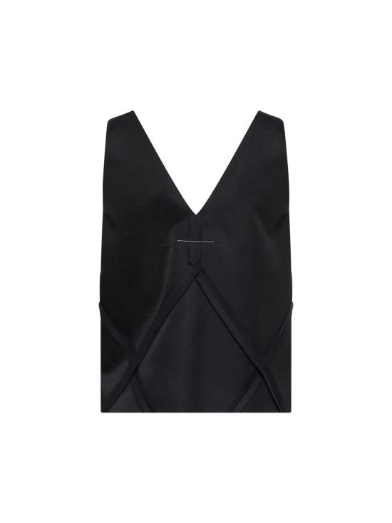 26SS MM6 메종마르지엘라 민소매 티셔츠 S62NL0059M35880900 BLACK - MM6 MAISON MARGIELA