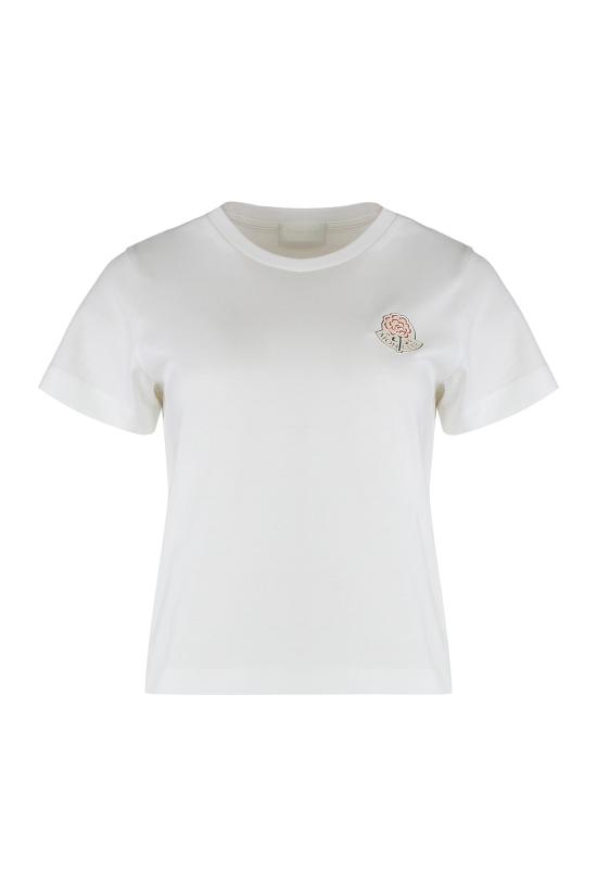 25FW 몽클레어 폴로 티셔츠 K20938C00023 WHITE