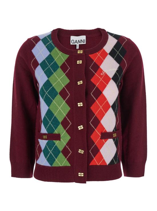 25FW 가니 가디건 K2532 BURGUNDY