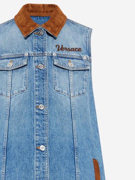 26SS 베르사체 원피스 1022695 BLUE - VERSACE