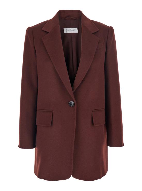 25FW 막스마라 ARICCIA 아리차 싱글 브레스티드 테일러드 블레이저 자켓 2521046243600 BORDEAUX