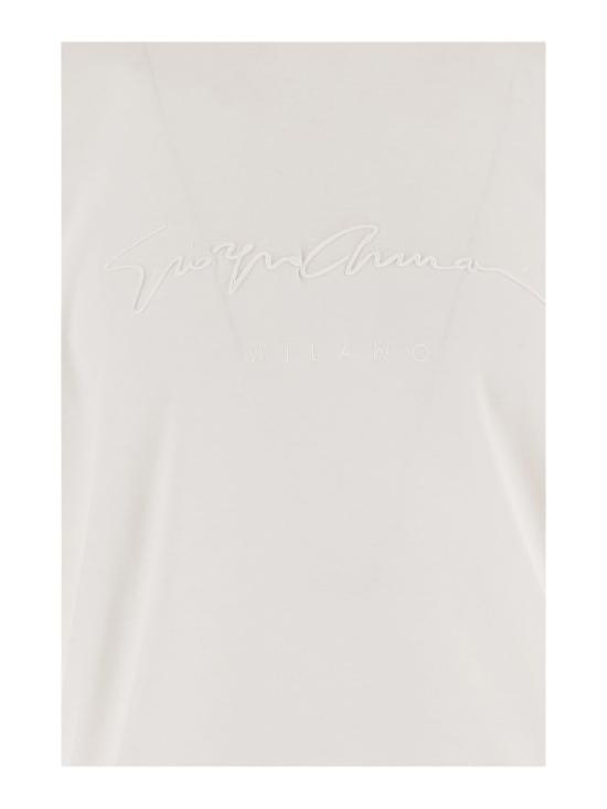 26FW 조르지오 아르마니 반팔 티셔츠 6GSM90SJRQZU0006 White - GIORGIO ARMANI