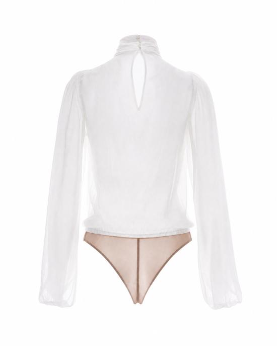 26FW 엘리자베타프랜치 바디수트 티셔츠 CB00766E2 WHITE - ELISABETTA FRANCHI