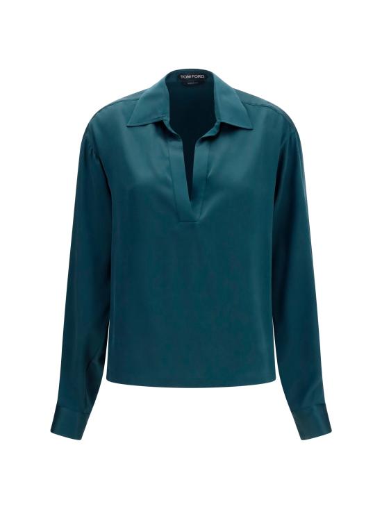 26FW 톰포드 셔츠 TS2144FAX1720 TEAL - TOMFORD