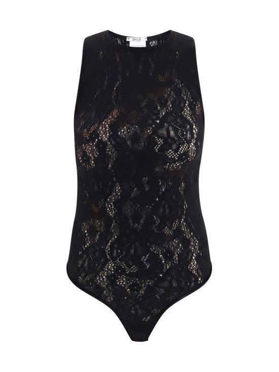 26FW 월포드 바디수트 티셔츠 79349 BLACK - WOLFORD