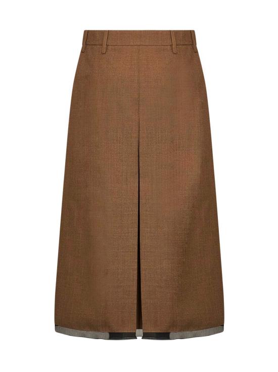 26FW 프라다 스커트 P10A9OOO1PSWF0005 CAMEL - PRADA